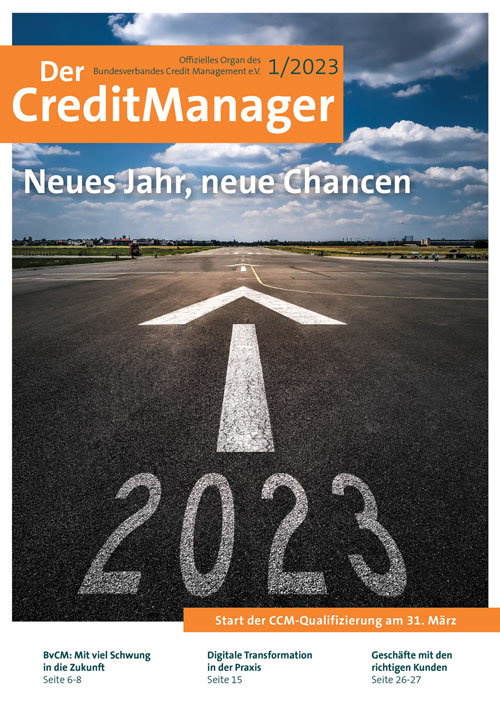 Der CreditManager 1 2023 Titelseite